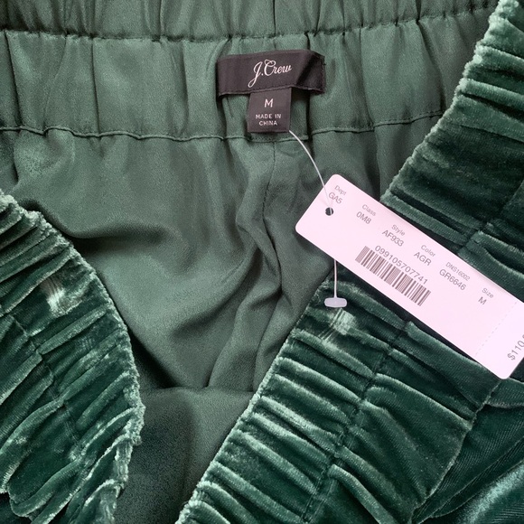 J. Crew Teal Velvet Pencil Skirt, with elastic waistband. - Picture 2 of 2